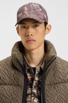 Logo cap with ballerina artwork, Patterned