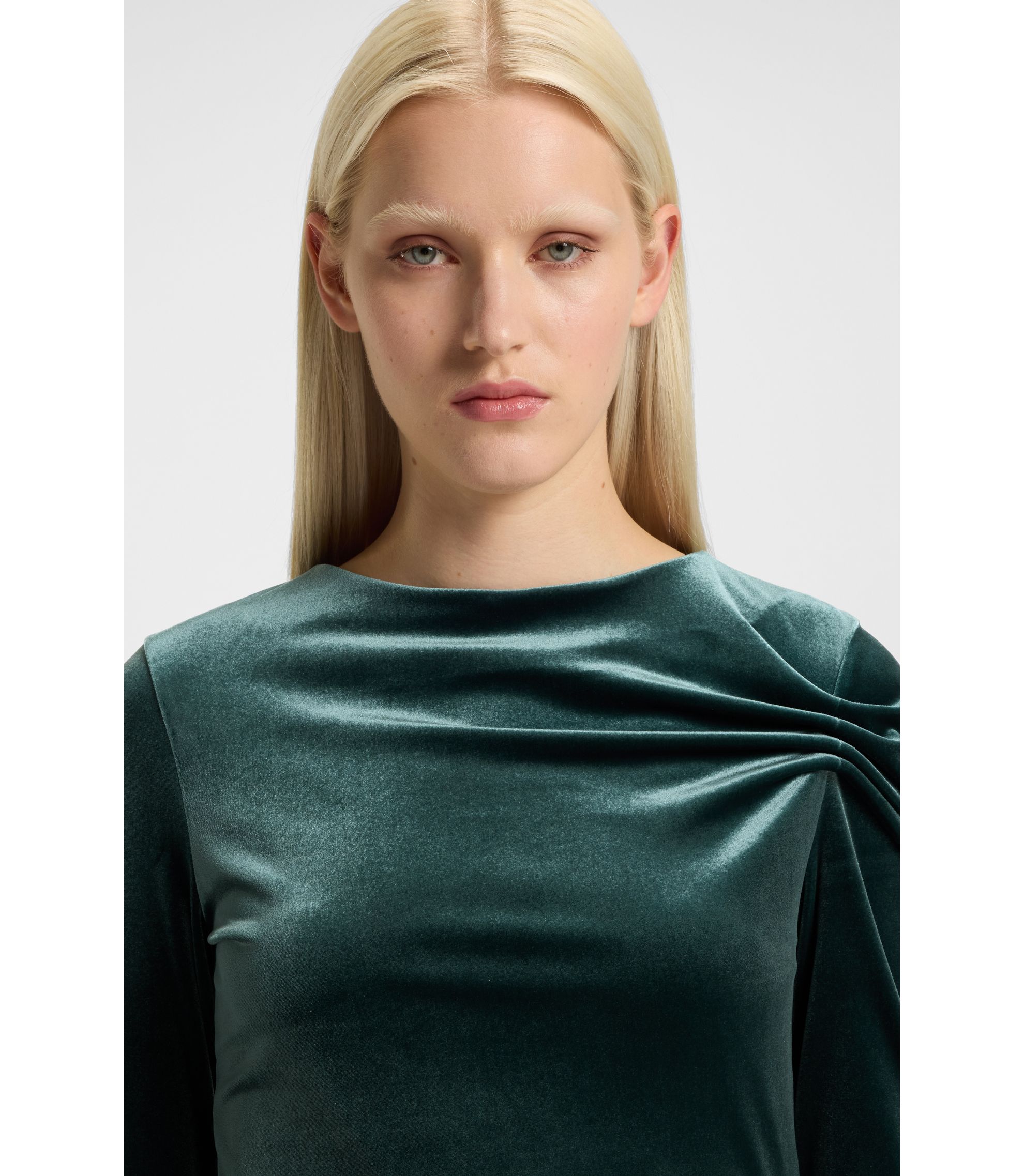 green emerald velvet dress Calvin Klein Velvet Bar Dress Malachite 2 at Amazon Women's Clothing store main image 1