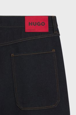 Baggy-fit jeans in dark-blue denim, Dark Blue