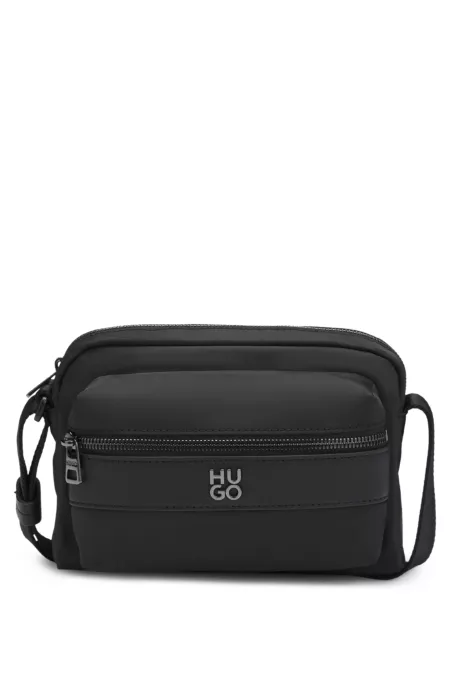 Sac porté croisé en twill à logo revisité