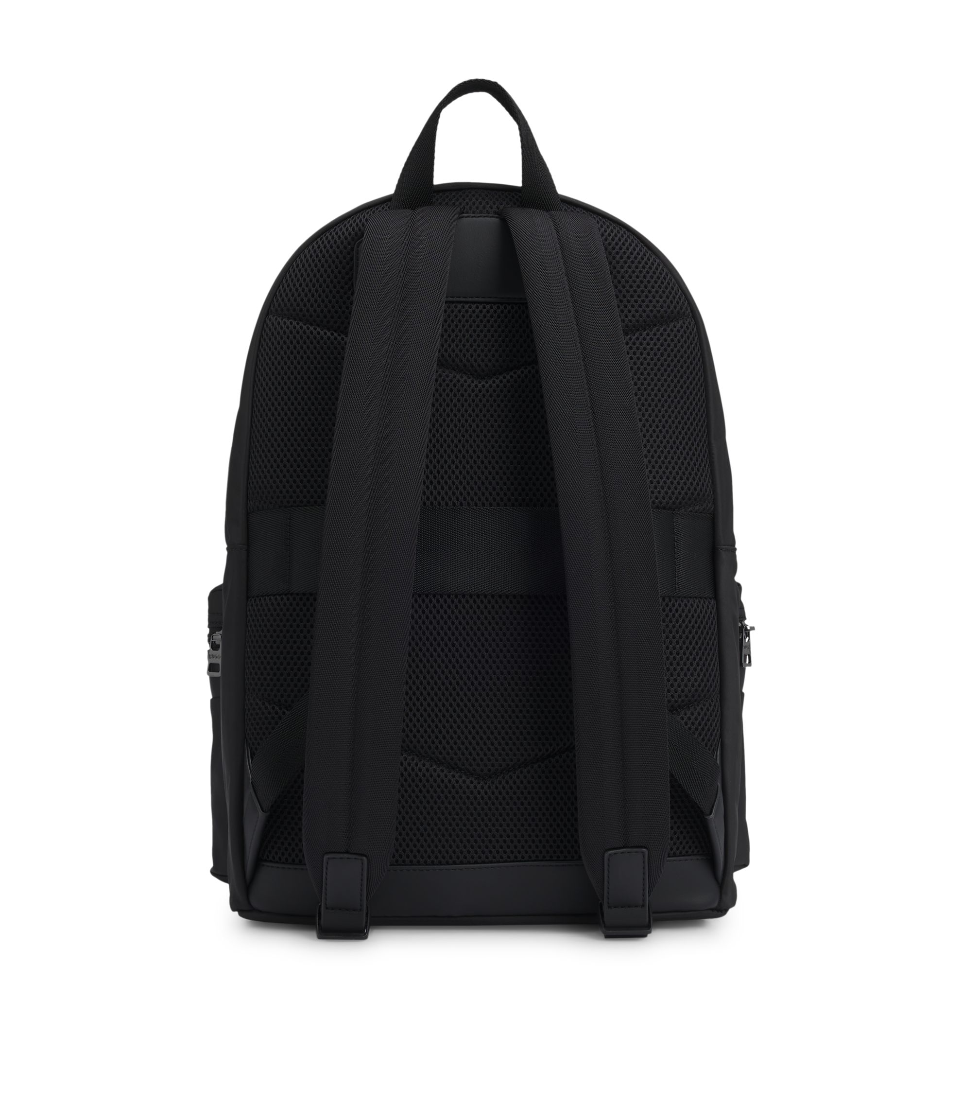 HUGO - ツイル バックパック スタックロゴディテール - ブラック