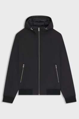 Water-repellent jacket with down filling, Black