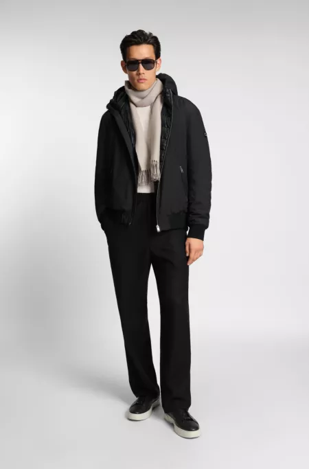 Water-repellent jacket with down filling