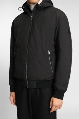 Water-repellent jacket with down filling, Black