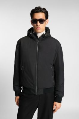 Water-repellent jacket with down filling, Black