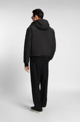 Water-repellent jacket with down filling, Black