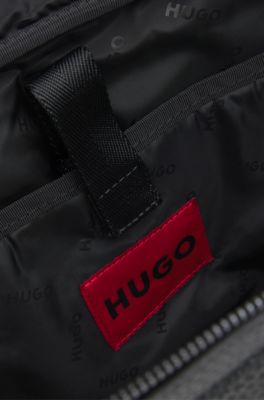 Document case with stacked logo, Black