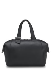 Grande borsa tote con dimensione regolabile, Nero