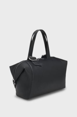 Large tote bag with adjustable size, Black