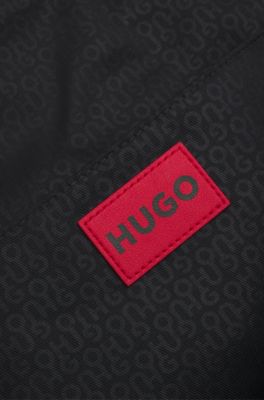 Large tote bag with adjustable size, Black