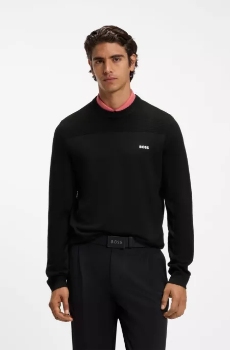 Mixed-structure sweater with moisture management
