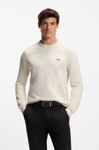 Mixed-structure sweater with moisture management, Natural