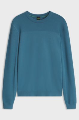 Moisture-control sweater, Blue