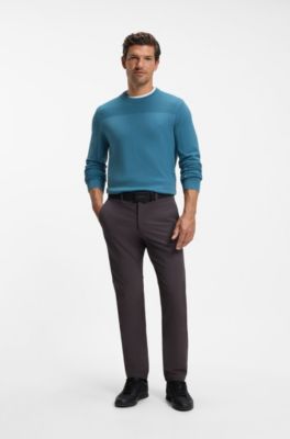 Moisture-control sweater, Blue