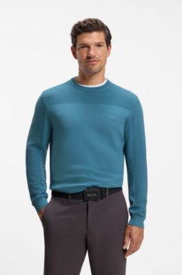Moisture-control sweater, Blue