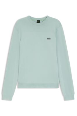 BOSS - Moisture-control sweater - Turquoise