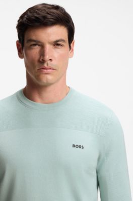 Moisture-control sweater, Turquoise
