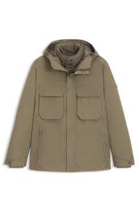 GORE-TEX® waterproof jacket with removable padded inner, Light Brown