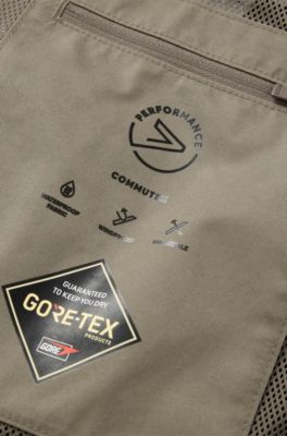 Veste imperm&eacute;able en GORE-TEX&reg; avec int&eacute;rieur matelass&eacute; amovible, Brun chin&eacute;