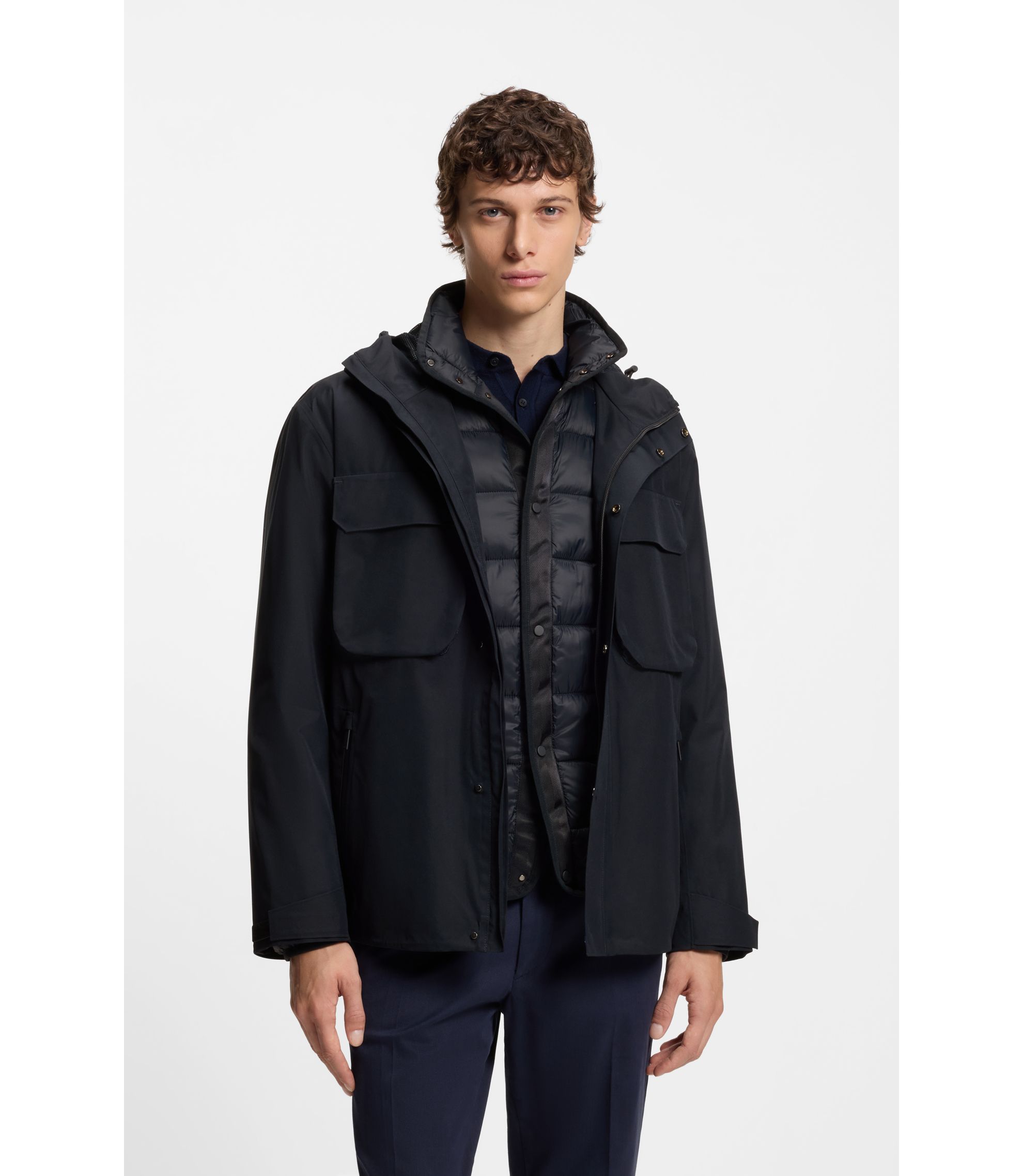 BOSS GORE-TEX® waterproof jacket with removable padded inner