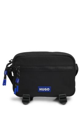 Reporter bag with rubber logo patch, Black