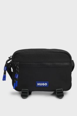 Reporter bag with rubber logo patch, Black