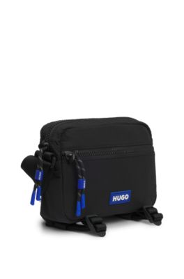 Reporter bag with rubber logo patch, Black