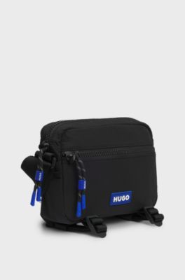 Reporter bag with rubber logo patch, Black