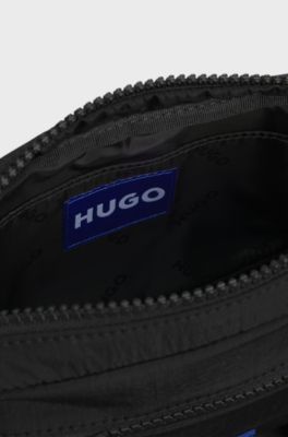 Reporter bag with rubber logo patch, Black