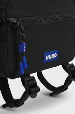 Reporter bag with rubber logo patch, Black