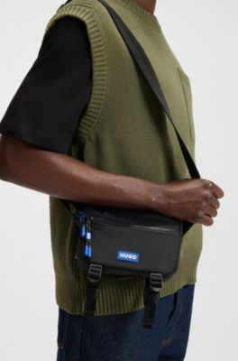 Reporter bag with rubber logo patch, Black