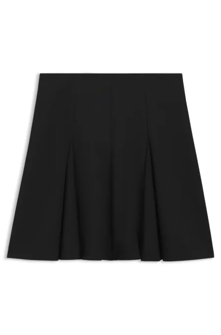 A-line mini skirt with godet inserts
