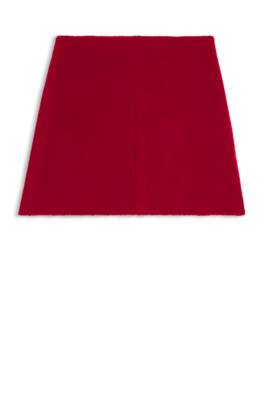 A-line mini skirt with textured effect 1