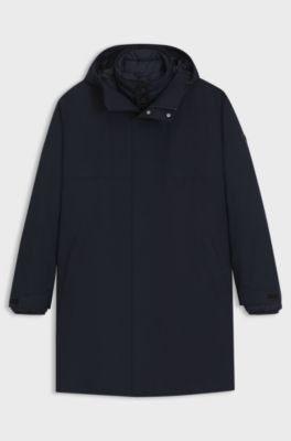 GORE-TEX&reg; waterproof hooded parka jacket, Dark Blue