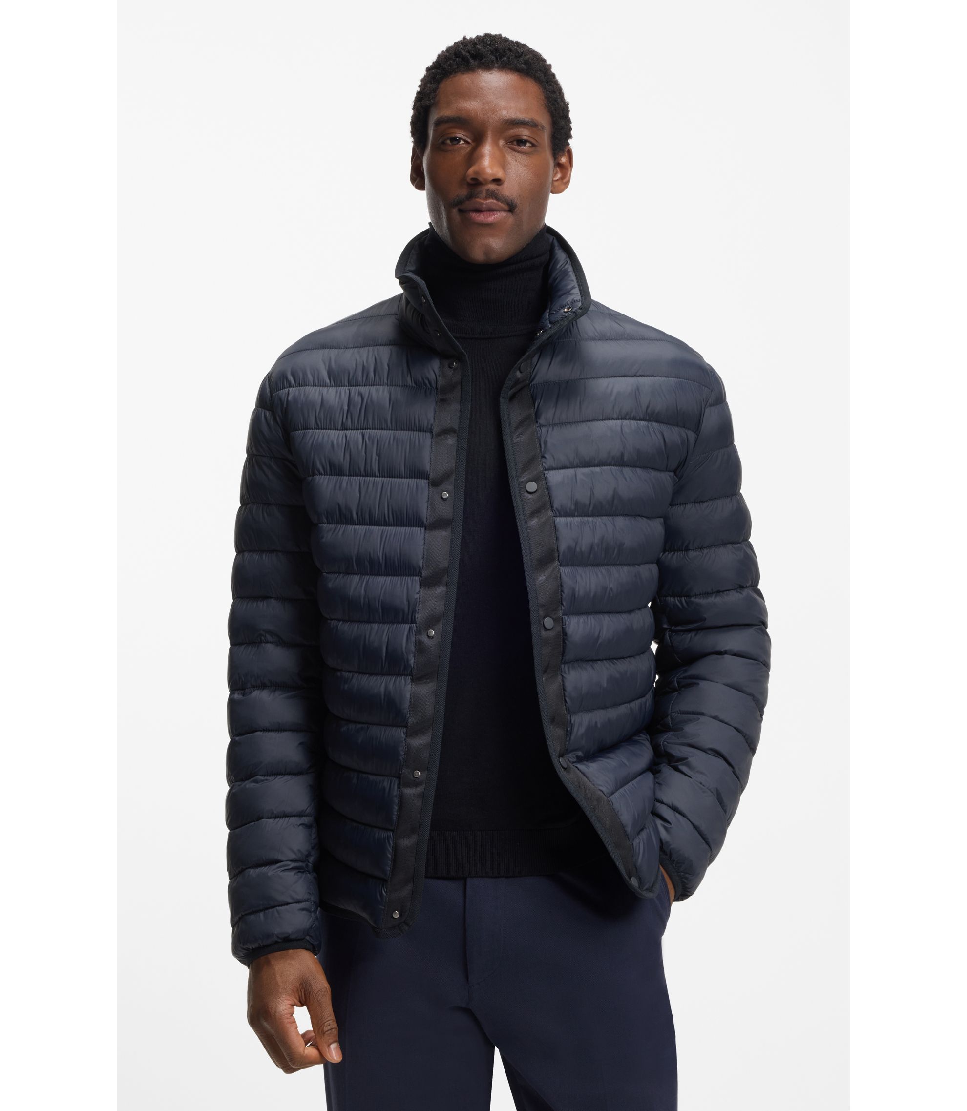 BOSS - GORE-TEX® 防水フード付きパーカ - ダークブルー