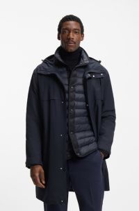 Parka imperméable en GORE-TEX® avec capuche, Bleu foncé