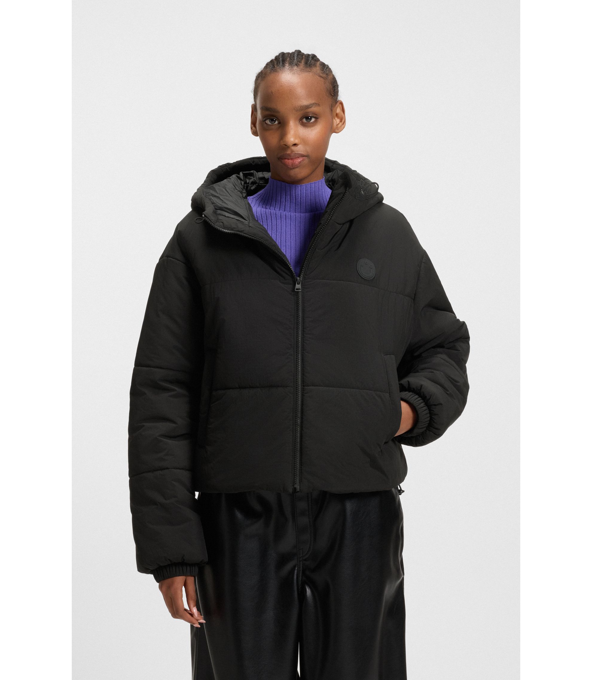 Wattierte Relaxed-Fit Jacke mit Bubble-Silhouette und wasserabweisendem Finish