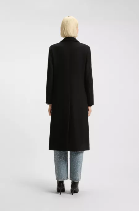 Relaxed-fit coat in a wool blend