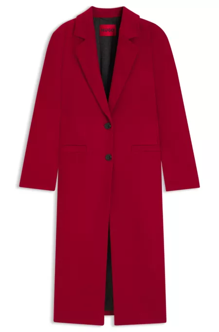 Relaxed-fit coat in a wool blend