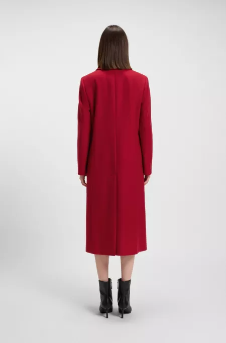 Relaxed-fit coat in a wool blend