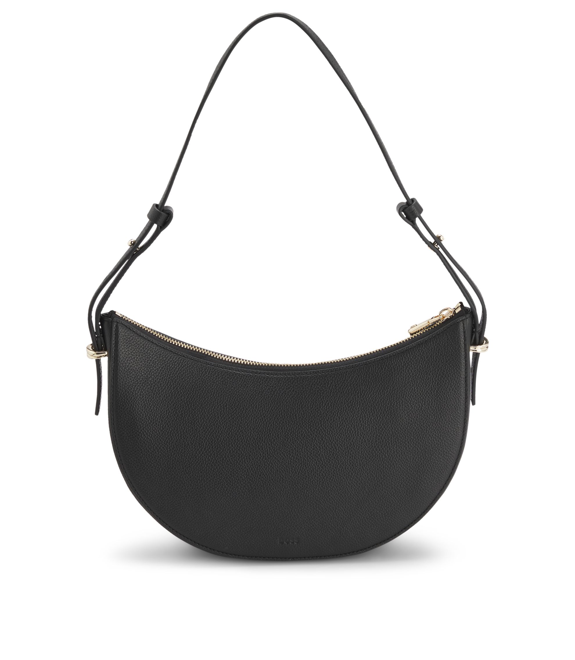 バッグ BEEDEN MINI B LOGO BAG BLACK BOSS - Leather crossbody bag with Double B monogram - Black
