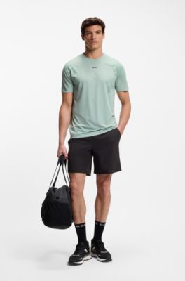 Active water-repellent shorts with four-way stretch, Black