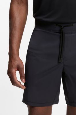 Bermuda idrorepellenti dinamici in tessuto elasticizzato in quattro direzioni, Blu scuro