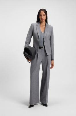 Cabas en cuir grain&eacute; avec logo, Noir