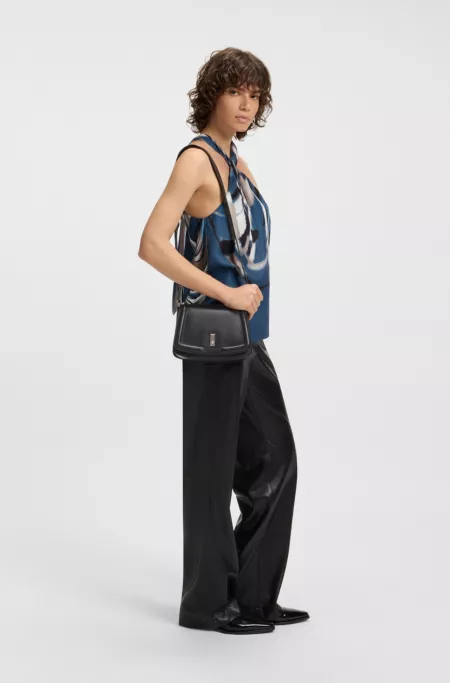 Ariell saddle bag in grained leather