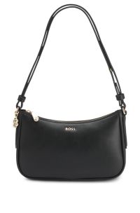 Crossbody bag with Double B monogram charm, Black