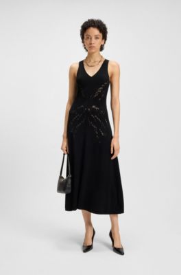 Crossbody bag with Double B monogram charm, Black