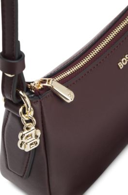 Crossbody bag with Double B monogram charm, Light Purple
