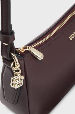 Crossbody bag with Double B monogram charm, Light Purple