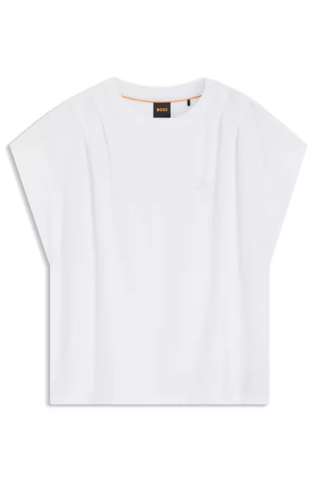 Relaxed-fit T-shirt in cotton jersey with handwritten logo